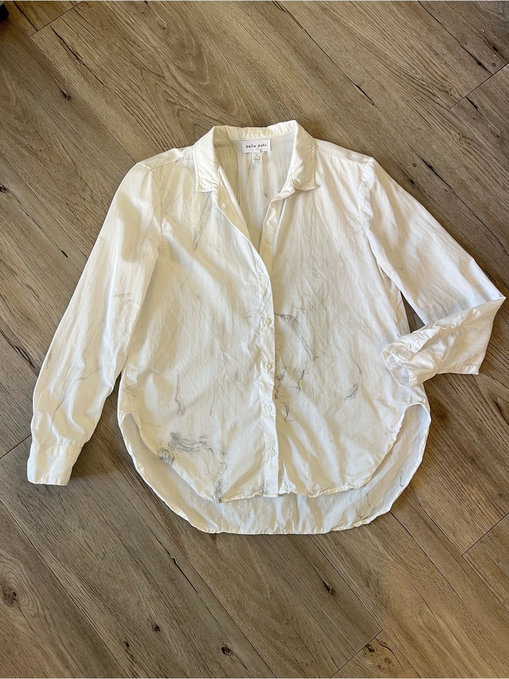 Bella Dahl White Button-Down Shirt